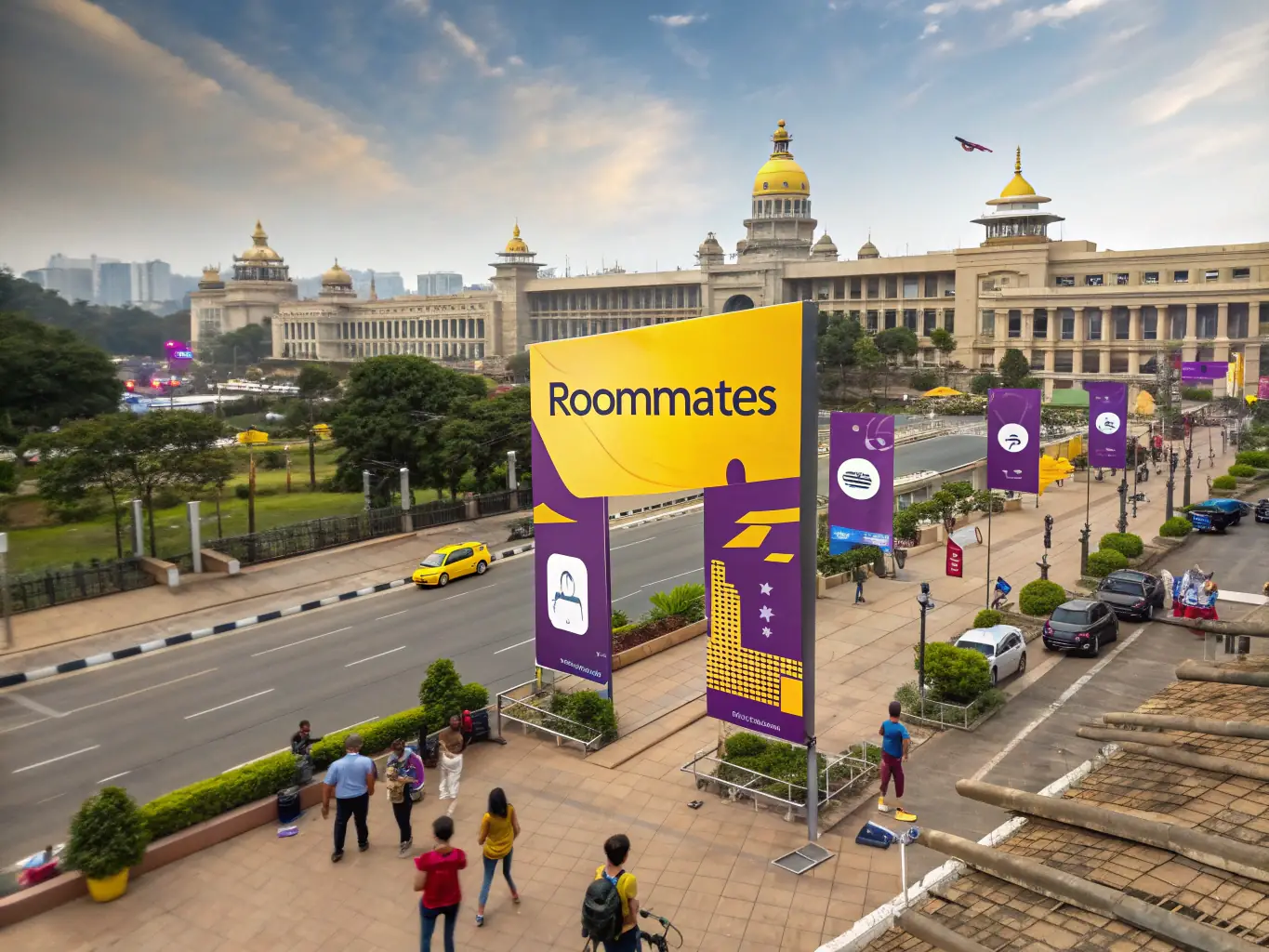 A photograph showcasing a vibrant startup meet in Bangalore, India, with entrepreneurs networking and exchanging ideas.